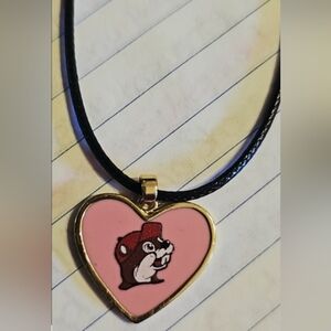 Necklace ( Buc-ee's ) Pink Heart